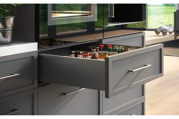 Szuflada AXIS PRO 400 mm antracyt średnia GTV