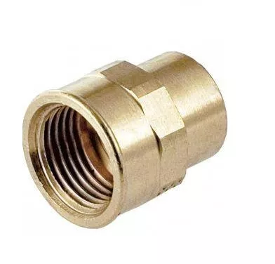 Mufa miedziana redukcyjna 15 x 1/2" brąz