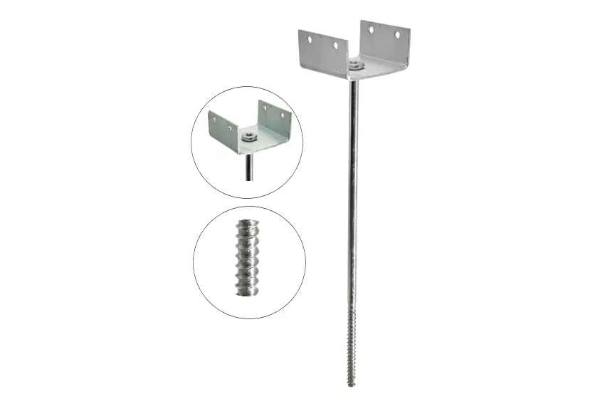 Mocowanie łaty kalenicowej typ-4 uchwyt 40mm/210 wkręt