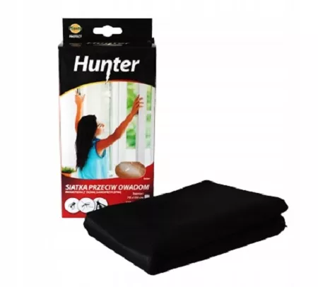 Siatka przeciw owadom czarna 150x180 cm samoprzylepna