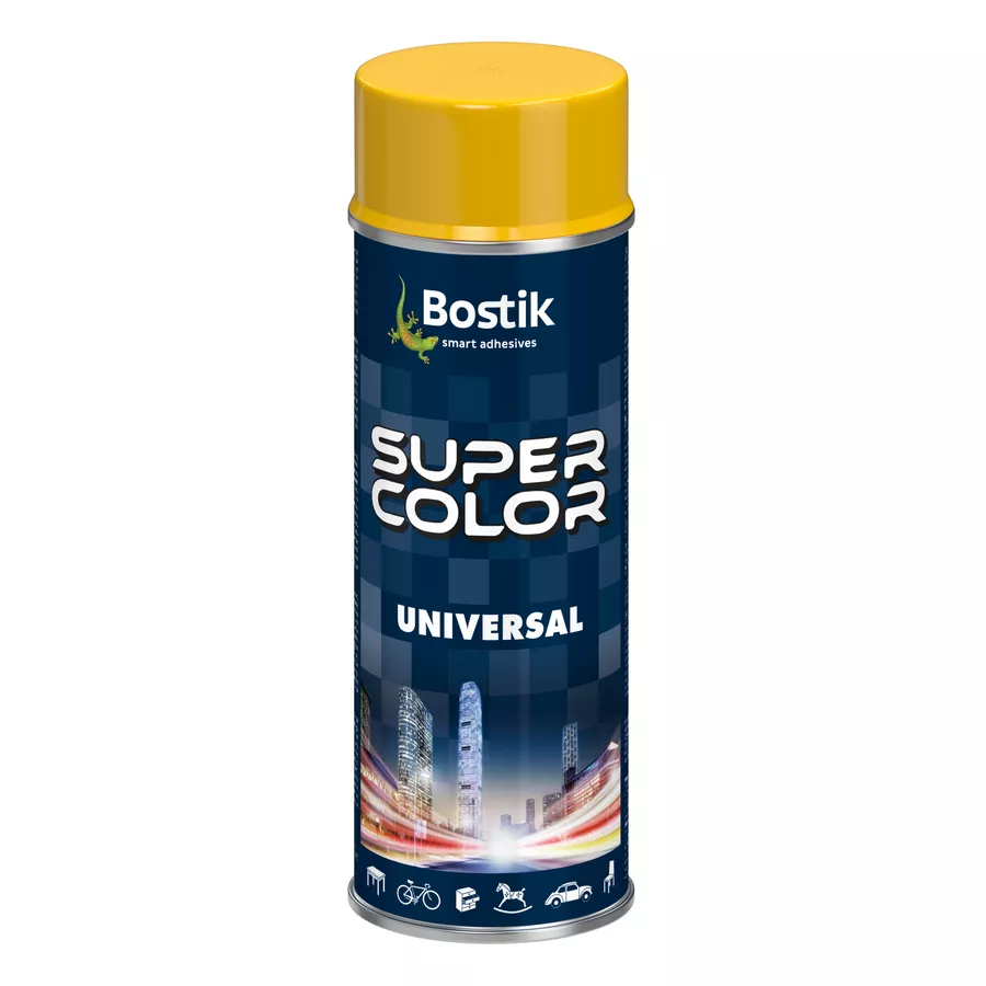 Spray lakier uniwersalny Bostik 400ml Ż?ŁTY RAL 1023