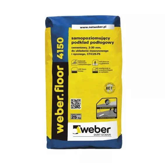 Wylewka  samopoziomująca weber 4150  25 kg