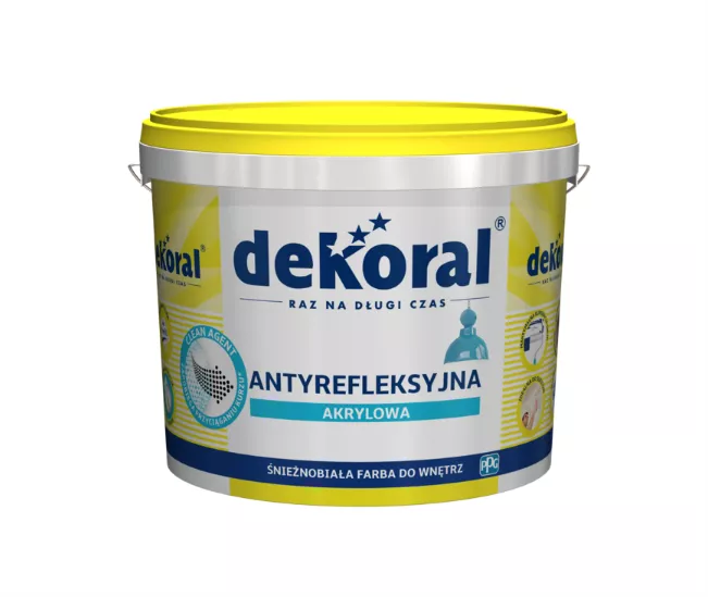Farba akrylowa antyrefleksyjna 10 L