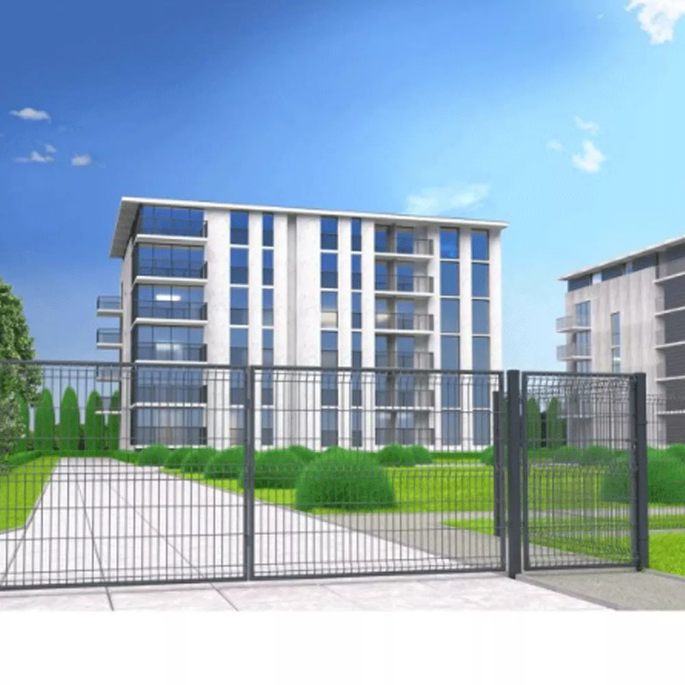 Brama dwuskrzydłowa 3D 4 m 1,5 ocynk