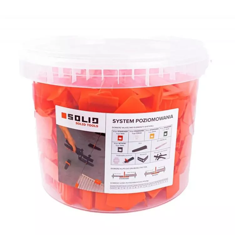 System poziomowania płytek 400 klips+40 klips 1mm