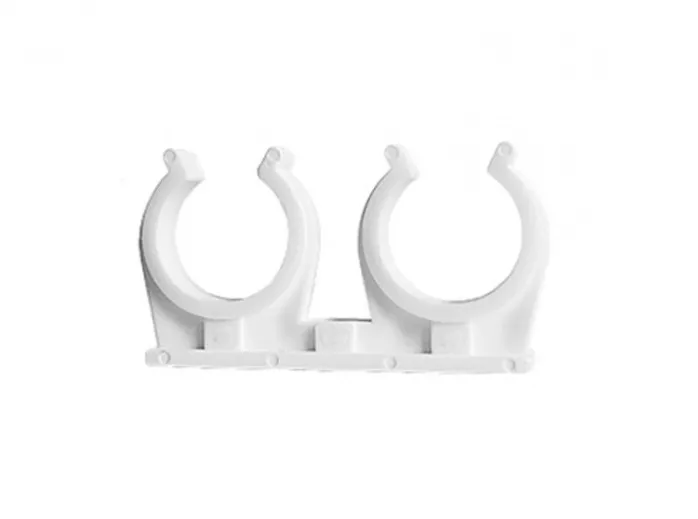 Mocowanie podwójne rury miedzianej 22 mm