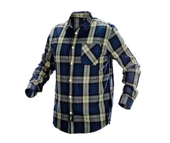 Koszula flanelowa granatowo-oliwkowa rozm. XL