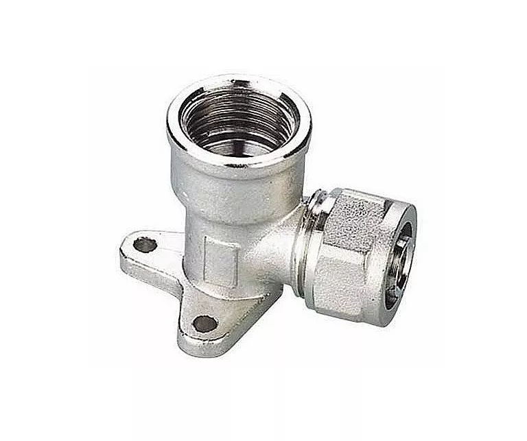 Kolano PEX 16 x 1/2" z łapkami