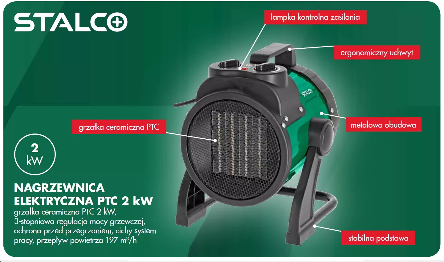 Nagrzewnica elektryczna 2000W