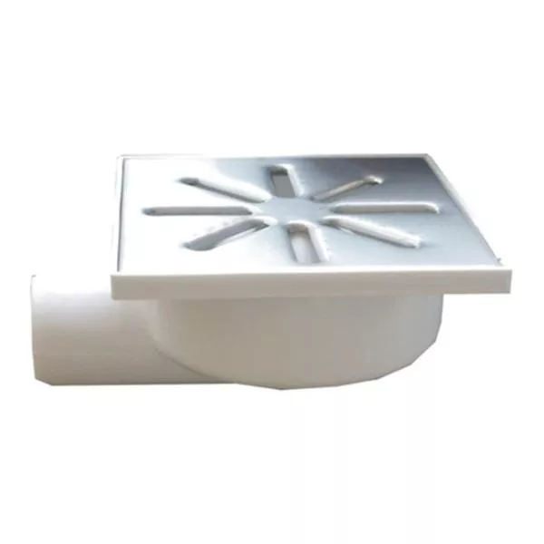 Kratka ściekowa pozioma 50 mm z regulacją wysokości ruszt nierdzewny