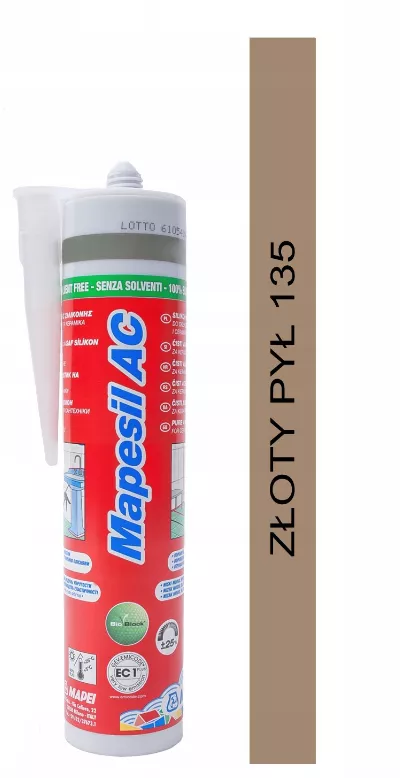 Silikon Mapesil AC 135 Złoty Pył
