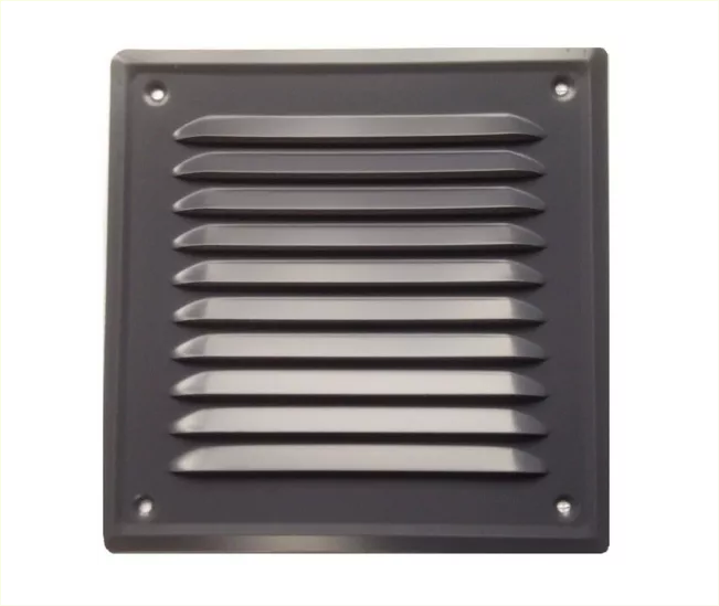 Kratka wentylacyjna metalowa 14x14 GRAFIT