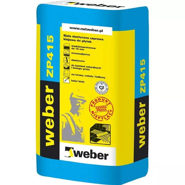 Klej do płytek elastyczny  ZP 415  25 kg biały