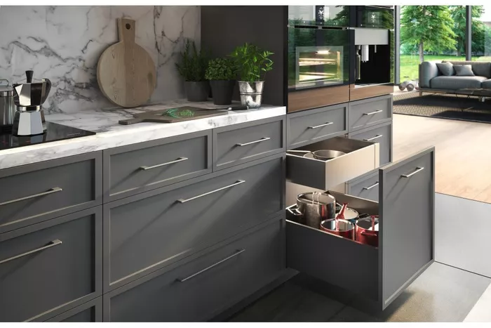 Szuflada AXIS PRO 350 mm antracyt średnia GTV