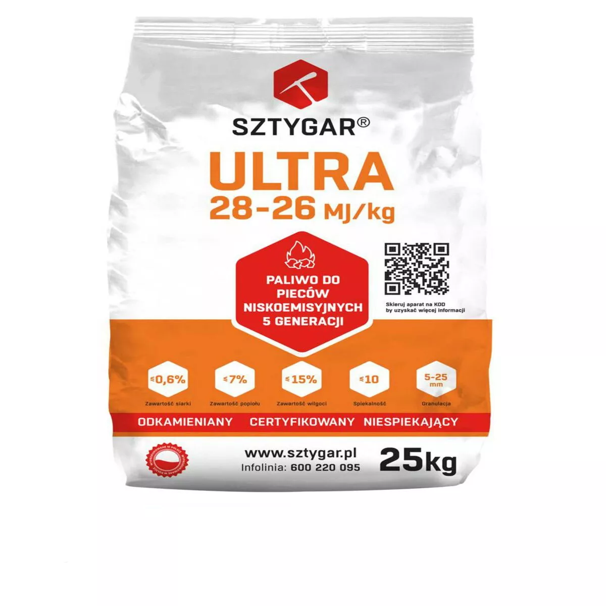 Węgiel Groszek 25 kg Ultra