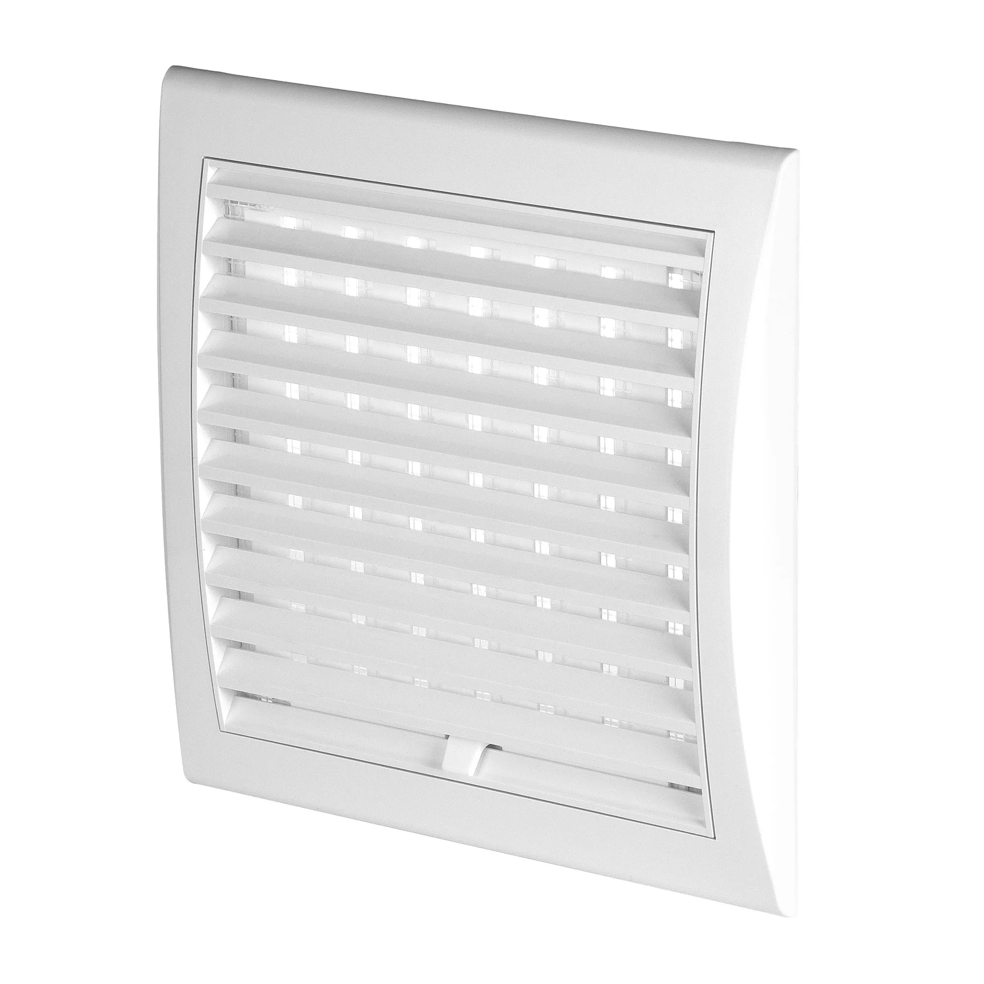 Kratka wentylacyjna 14x14 cm z żaluzją biała Awenta