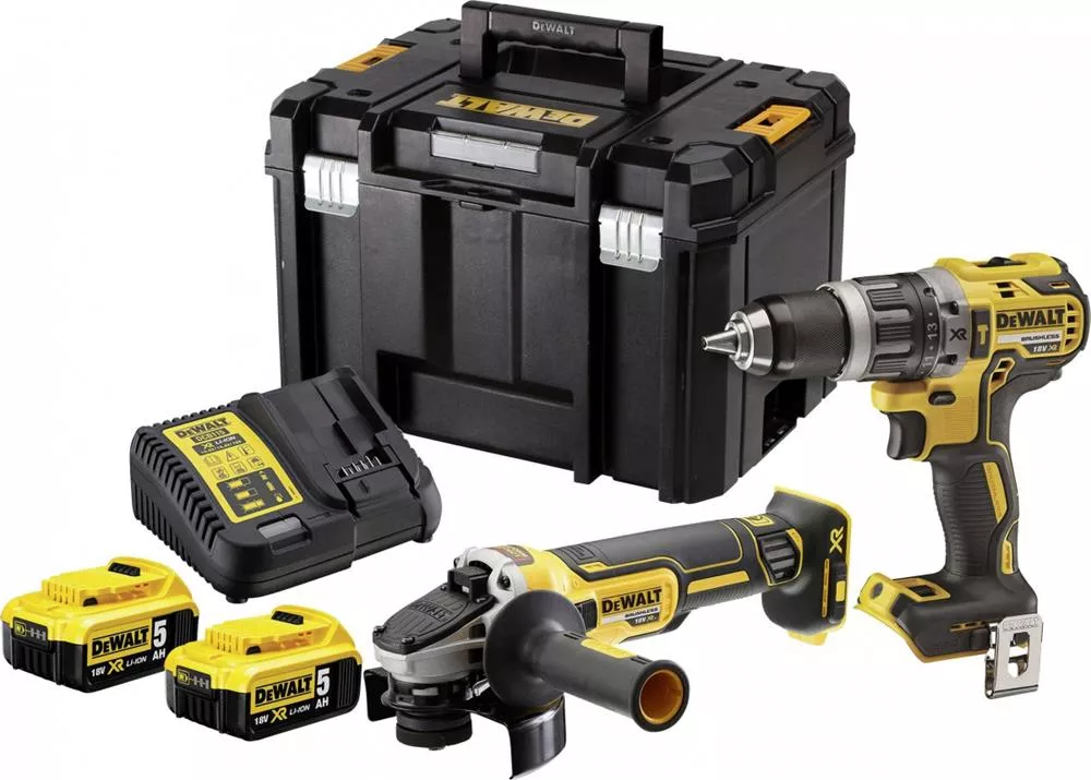 Zestaw Combo 18V Dewalt wkrętarka + szlifierka