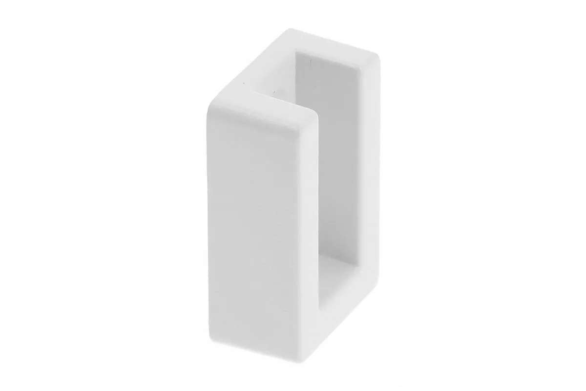 Rozeta prostokąt. biała +zaślepka