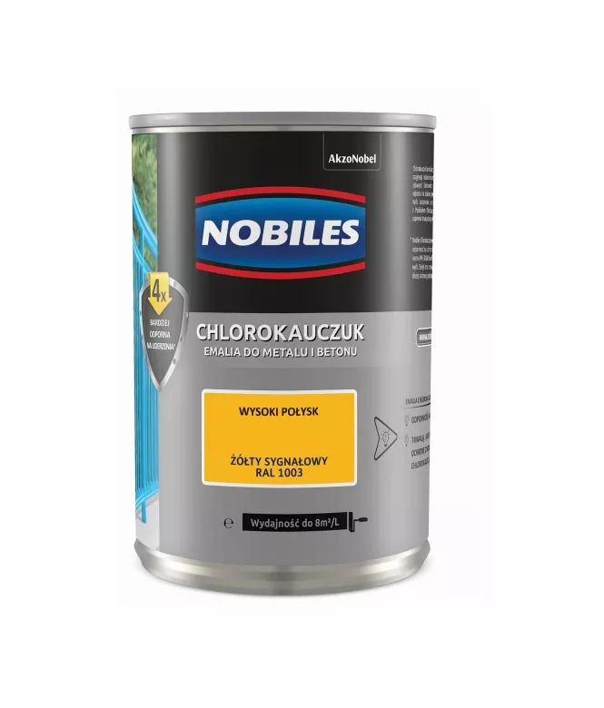 Chlorokauczuk żółty sygnałowy 0.9 L