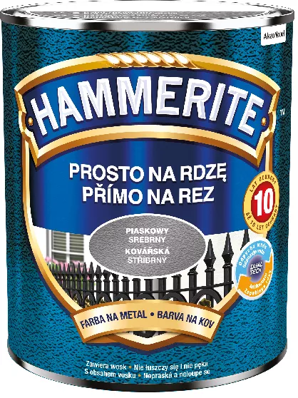 Farba Hammerite 0,7l piaskowy srebrny