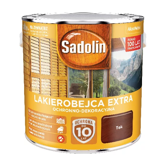 Lakierobejca Sadolin Extra 2,5 l tikowy