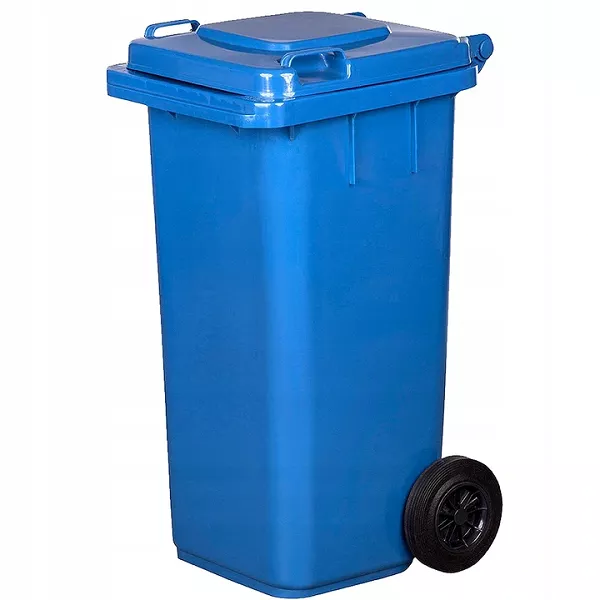 Kosz na śmieci 120L niebieski