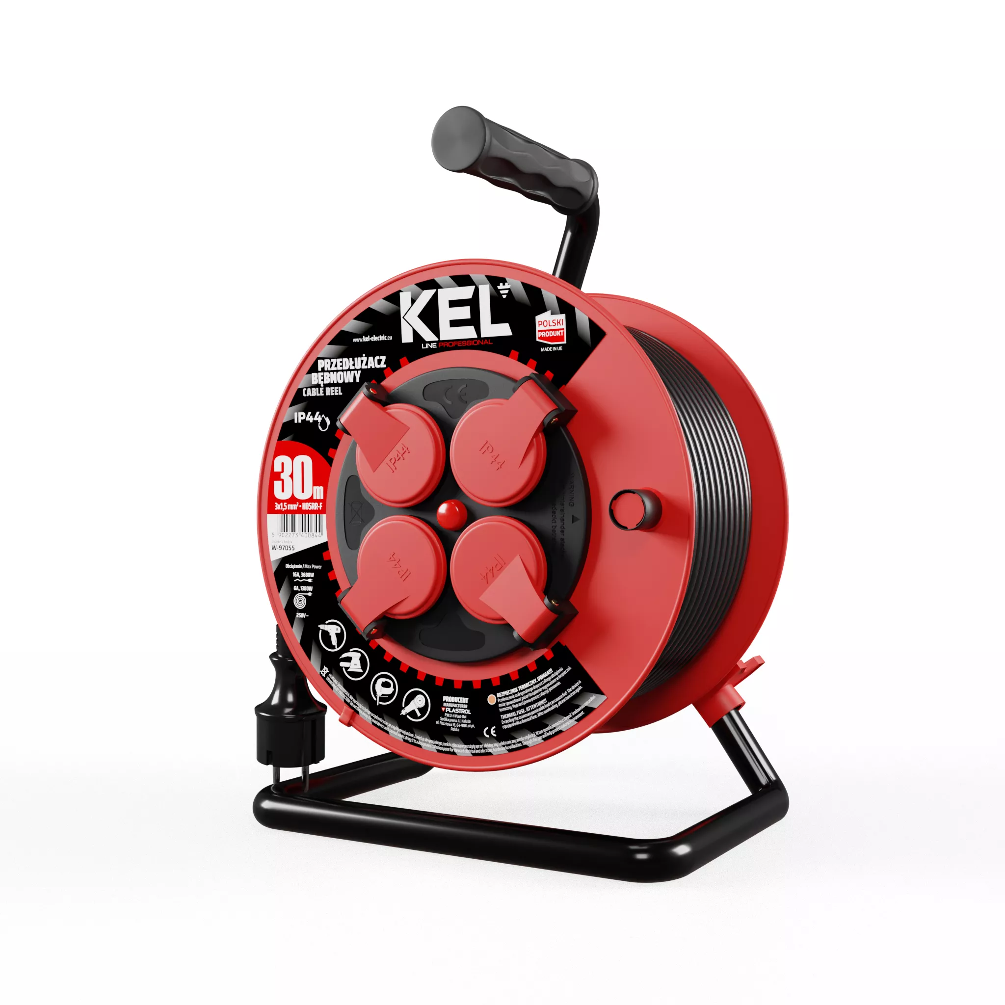 Przedłużacz bębnowy 3x1.5 30m Prof Line 