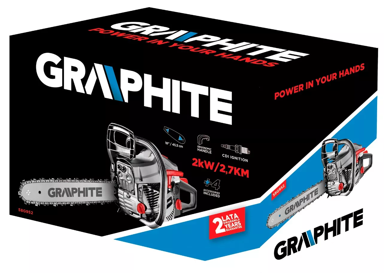 Piła łańcuchowa spalinowa 2,7 KM  Graphite