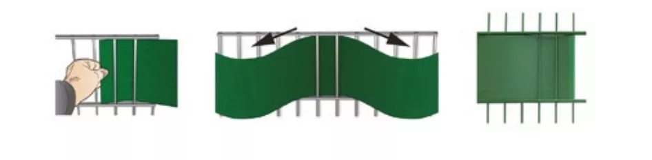 Taśma ogrodzeniowa antracyt 19 cm x 26 m