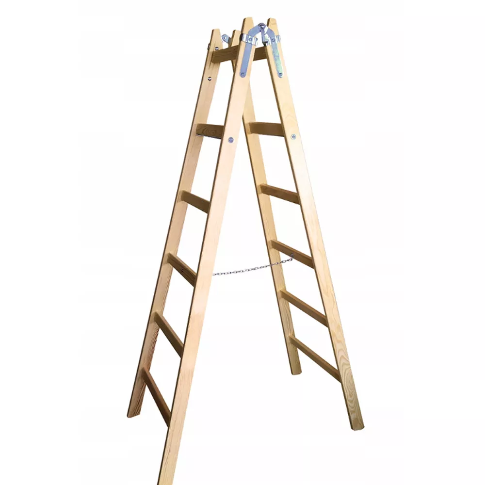Drabina drewniana 2 x 6 stopni