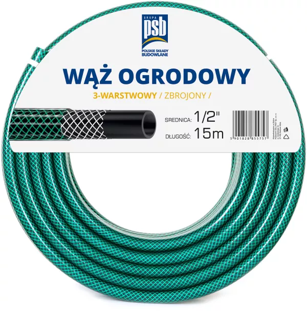Wąż ogrodowy 1/2" 15 m