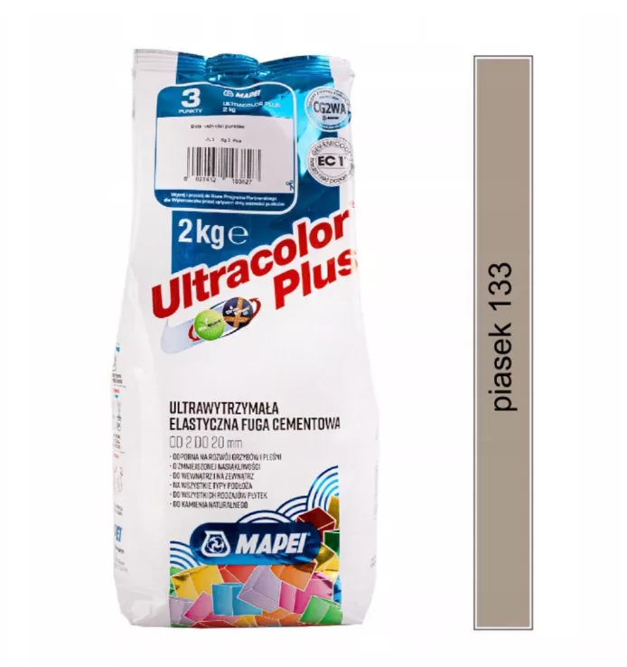 Fuga Ultracolor Plus 133 Piasek 2kg Mapei