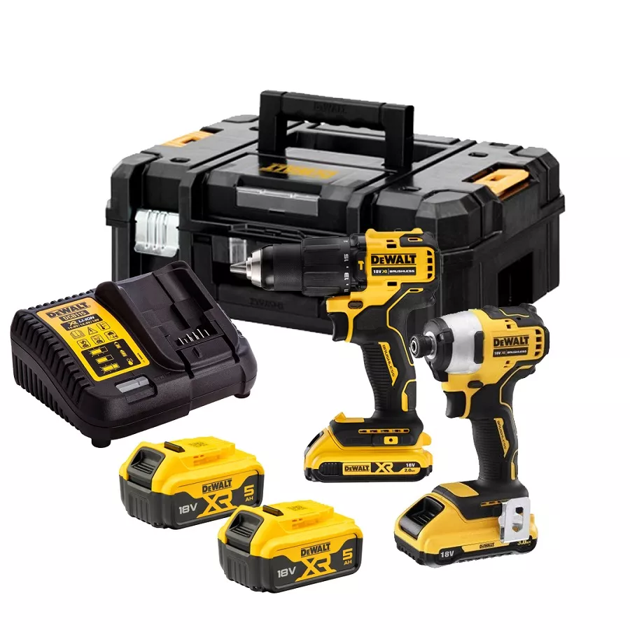 Zestaw wiertarko-wkrętarka DCD709 + zakrętarka DCF809