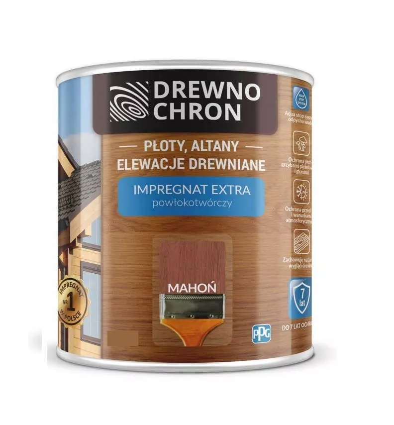 Impregnat do drewna Drewnochron  2.5 l mahoń