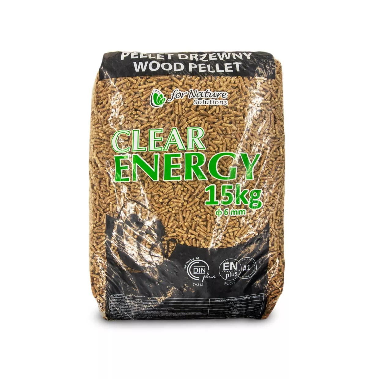 Pellet  drzewny 6mm 15kg Clear Energy