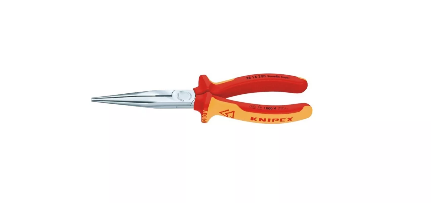 Szczypce półokr. 20cm wydłużone VDE Knipex