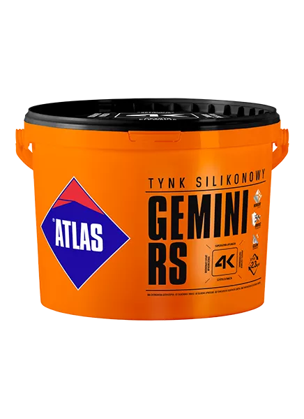 Atlas tynk silikonowy Gemini RS biały 25kg