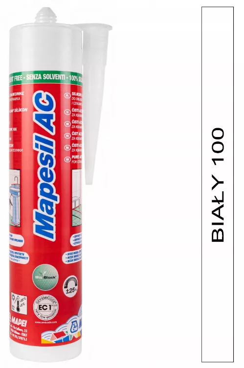 Silikon Mapesil AC 100 Biały