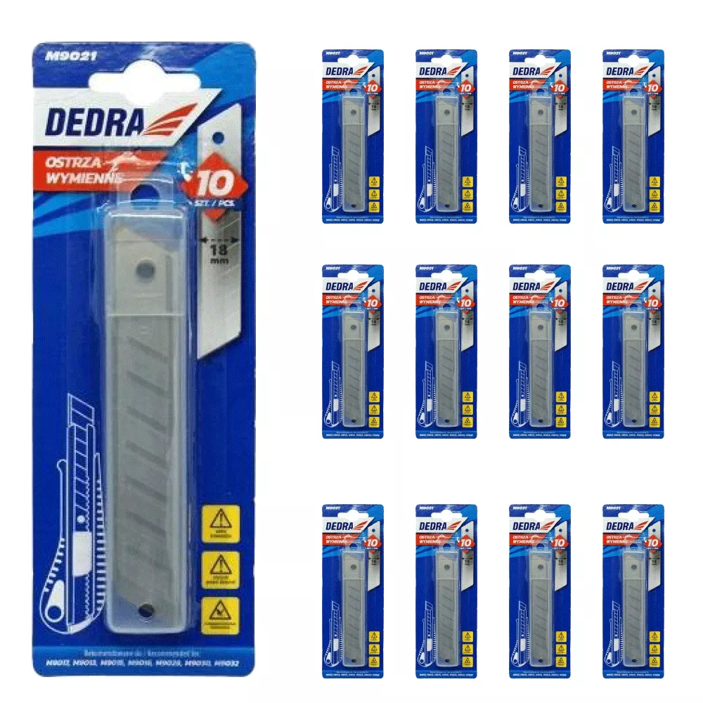Pakiet ostrze łamane 18mm Dedra 25 sztuk