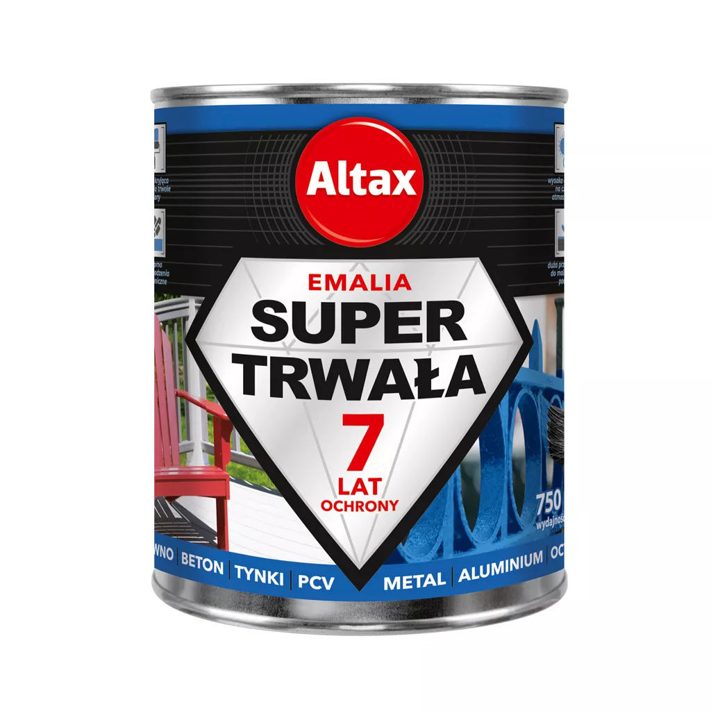 Emalia super trwała 0.75l biały mat