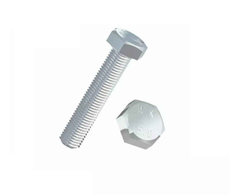 Śruba z łbem sześciokątnym pełny gwint 6 x 80