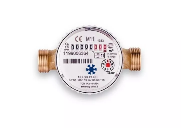 Wodomierz ze śrubunkiem 3/4"