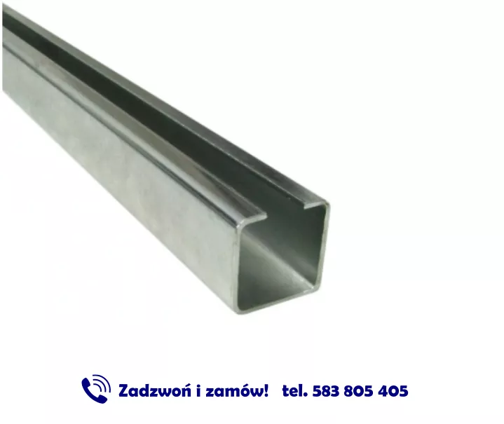 Ceownik stalowy półzamknięty 80x80x27x5 mm dł. 8mb