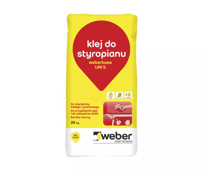Klej do styropianu i siatki Uni S  25 kg