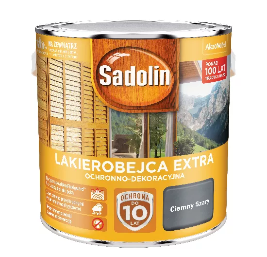 Lakierobejca Sadolin Extra 2,5 l ciemny szary