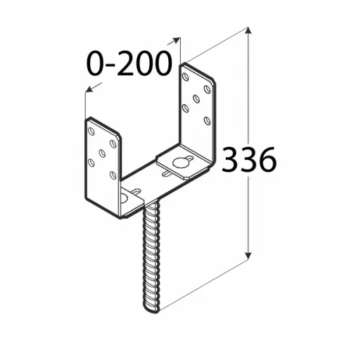 Podstawa słupa 60-200 mm PSRU