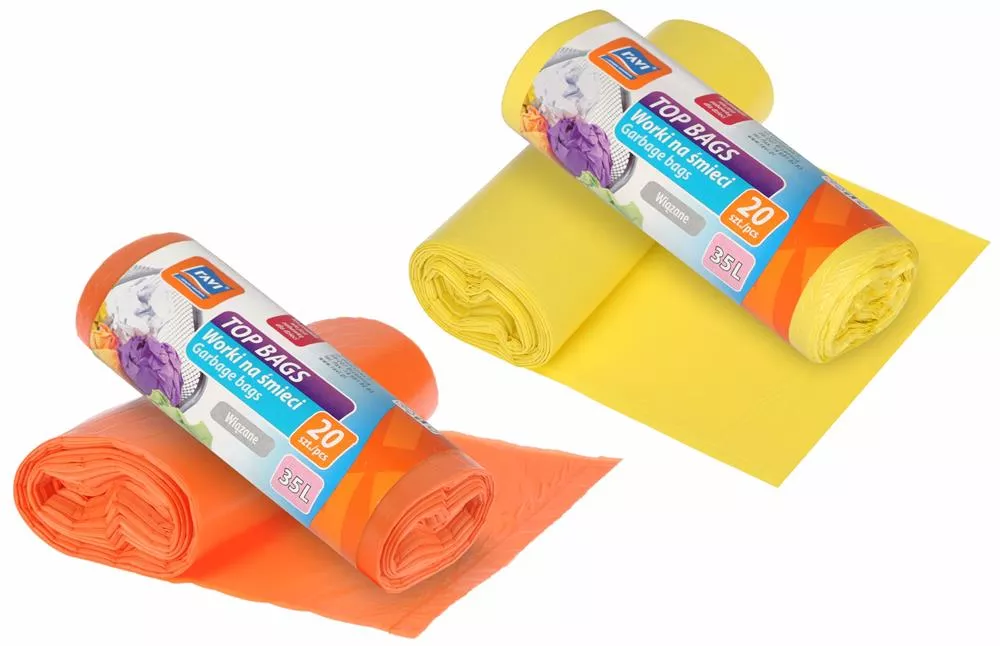 Worki na śmieci wiązane Top Bags 35l