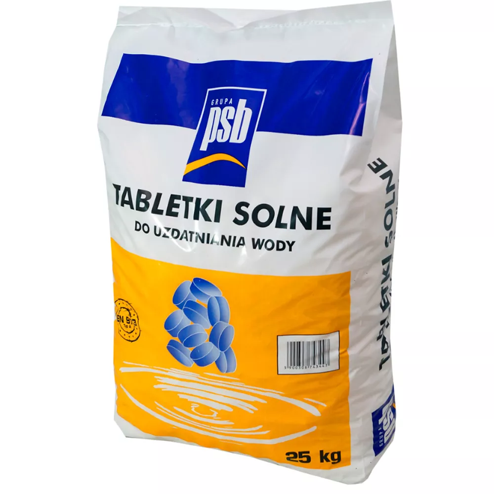 Sól warzona tabletki do zmiękczania wody PSB 25 kg