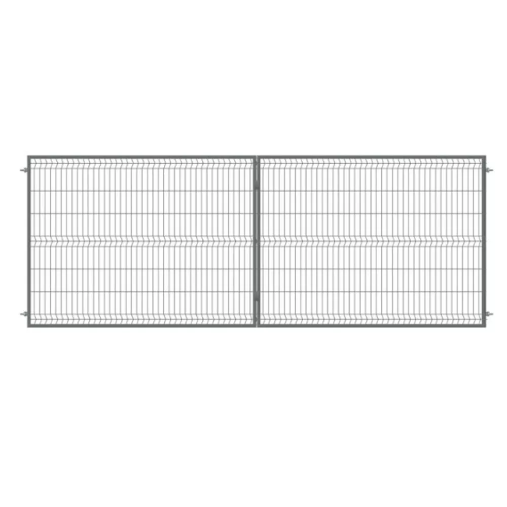 Brama 2-skrzydłowa komplet 3D 4m h 1.2 antracyt