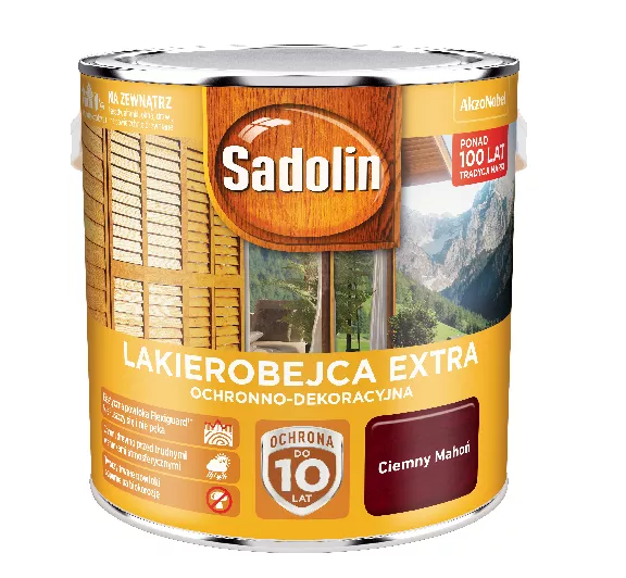 Lakierobejca Sadolin Extra 2,5 l mahoń ciemny